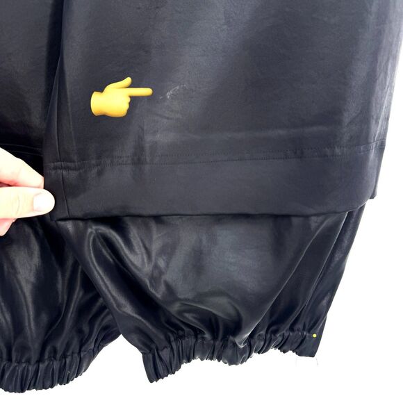 TIBI Celia Drape Pull On Wilt Wide Leg Tapered Jogger Ankle Pants Size L Large - Picture 8 of 10